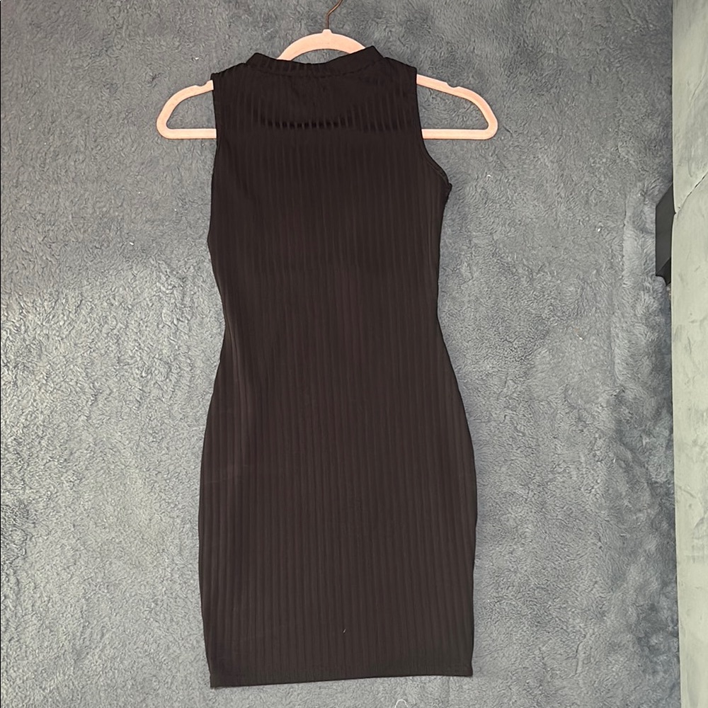 Elegant brown Sleeveless Dress